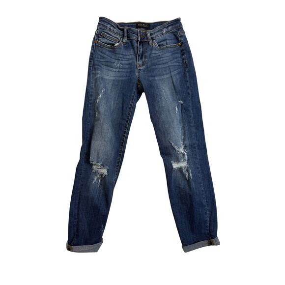 Judy Blue Jeans Women's 5/27 Relaxed Cropped - Picture 1 of 7